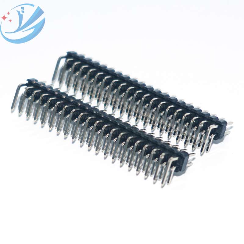 2,54 mm rechtwinklige zweireihige DIP-40-Pin-Steckverbinder