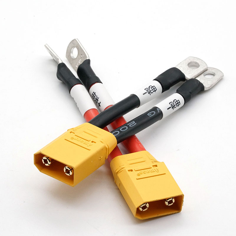 XT90-Stecker auf 10-5-Kreisklemmen-Silikon-Batteriekabel